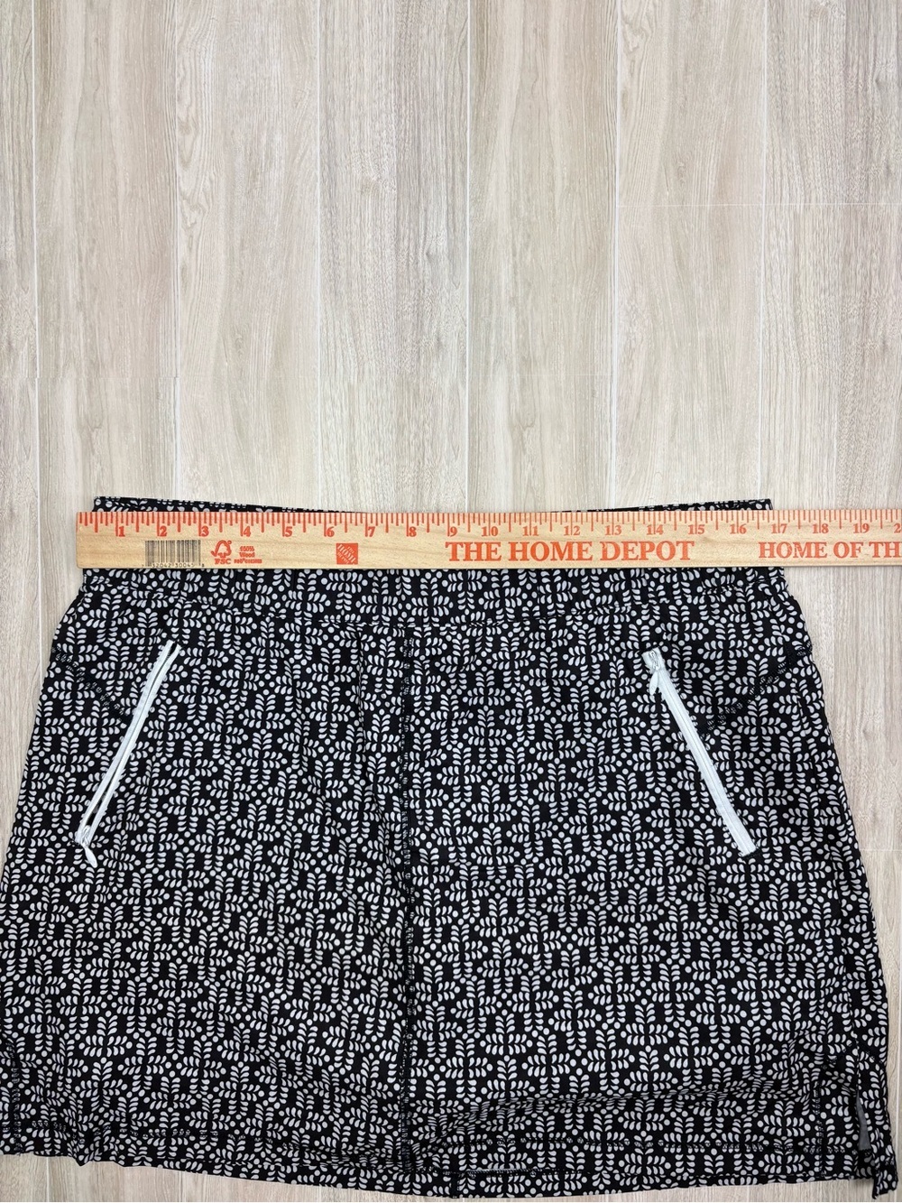 Talbots B&W Skort w/ Zip Pockets Size Large EUC Preppy Weekend Vacation Beach - Picture 6 of 10